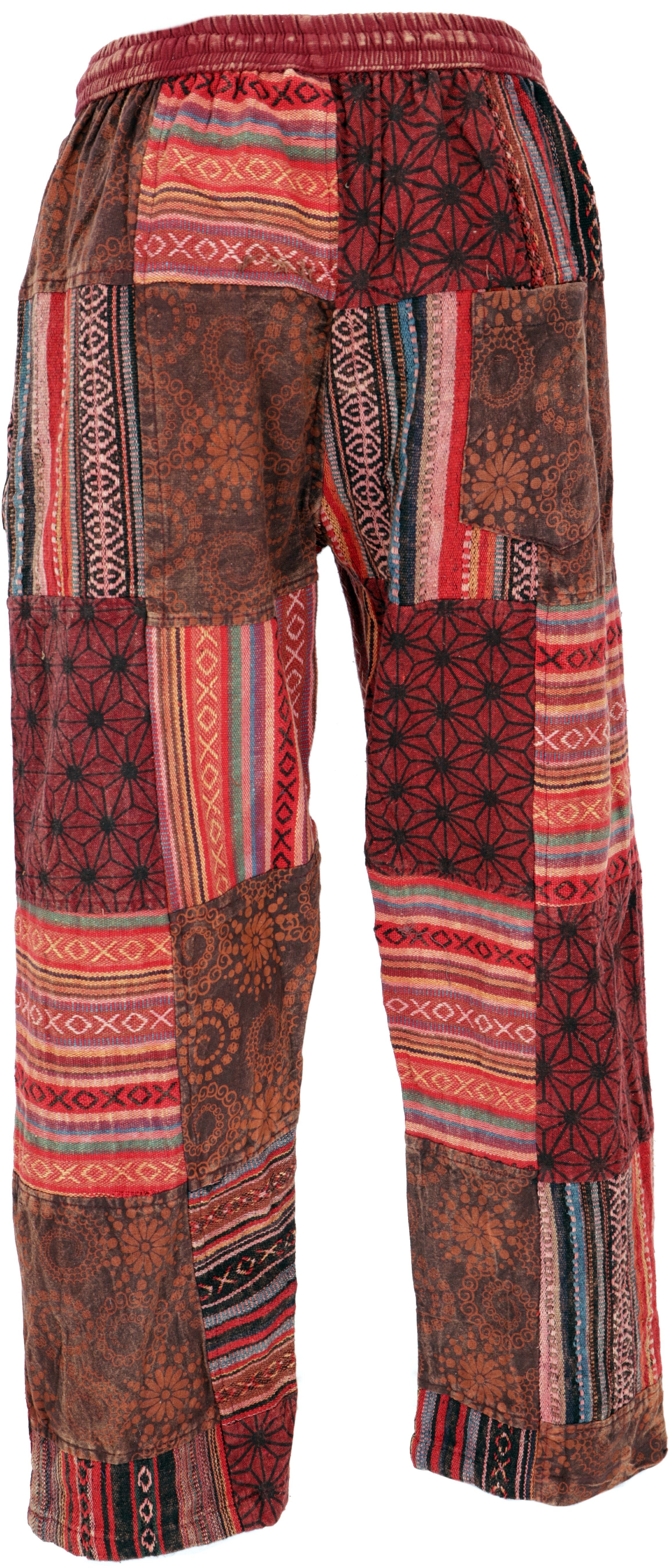 Guru-Shop Relaxhose Patchwork Yogahose, Goa Hose, Loose fit Hose -.. Hippie günstig online kaufen