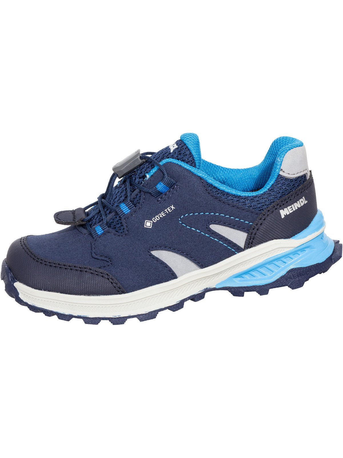 Meindl Meindl Kivo Junior GTX marine/cobalt Wanderschuh Herausnehmbares Best-Fit-Fußbett für optimalen Sitz bei Kinderfüßen