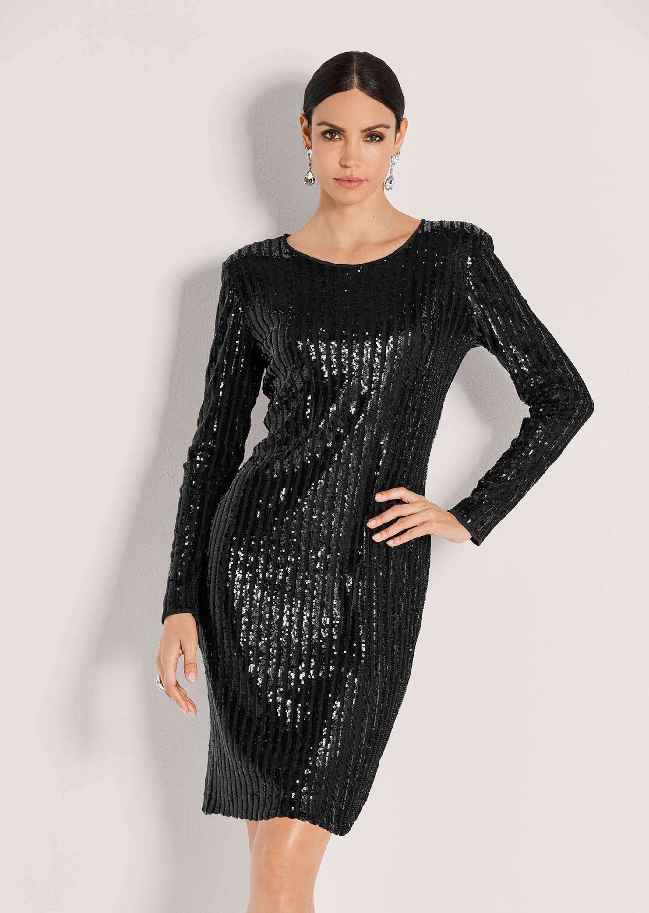 Midikleid Paillettenkleid