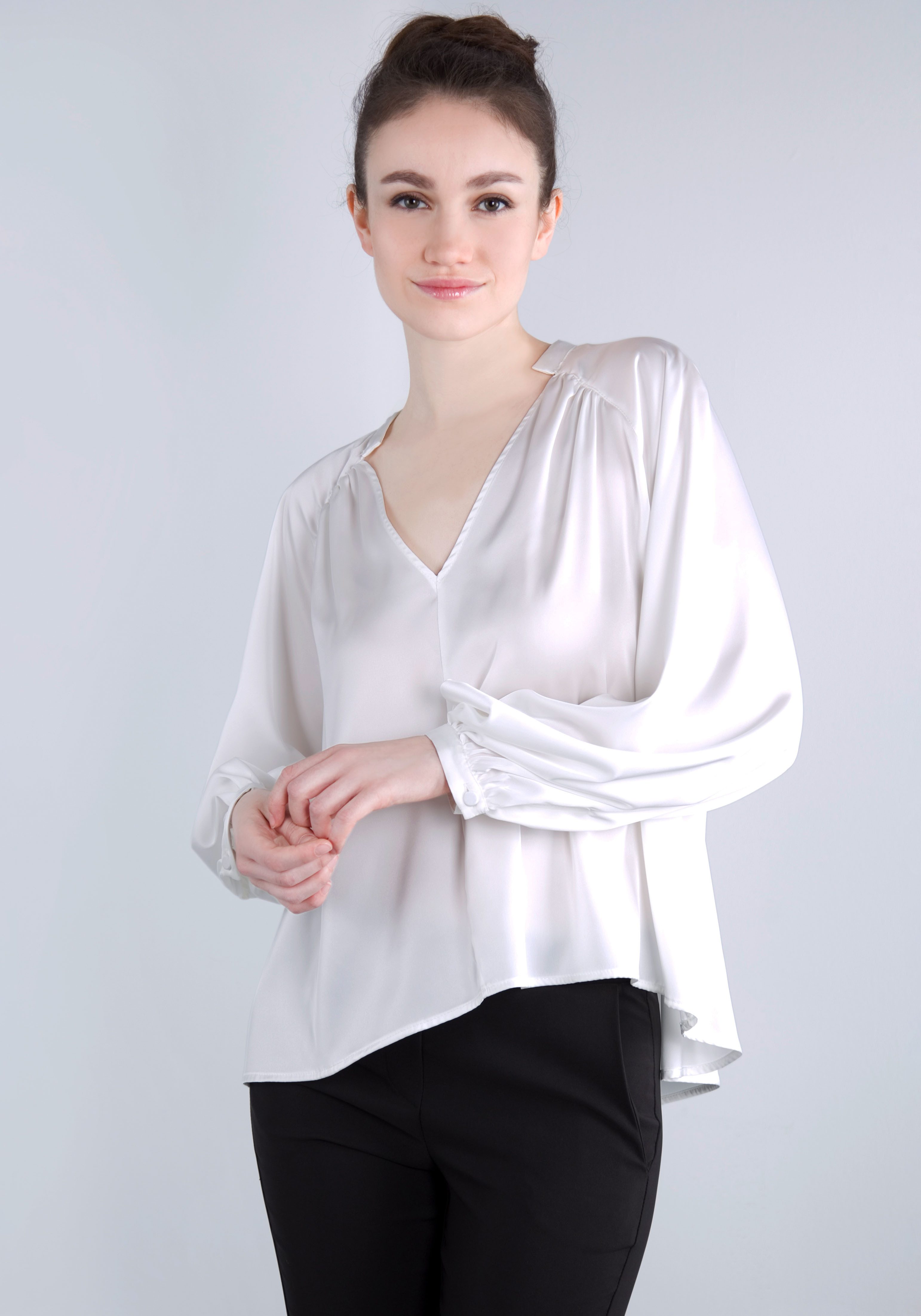 IMPERIAL Blusenshirt in satinierter Optik