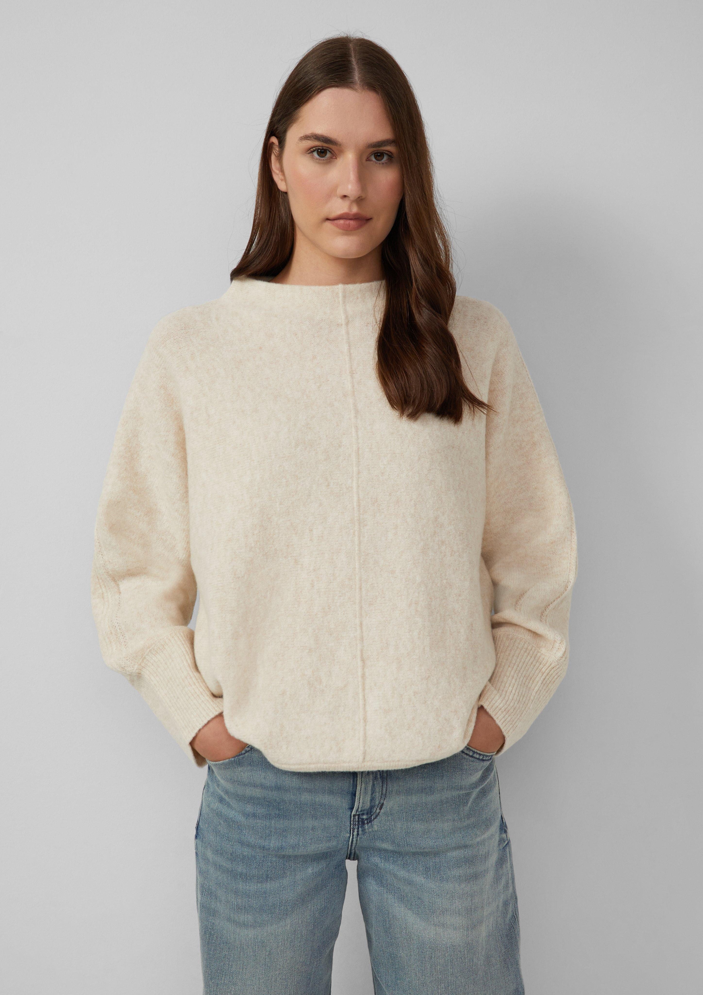 s.Oliver Strickpullover Strickpullover mit Stehkragen und günstig online kaufen