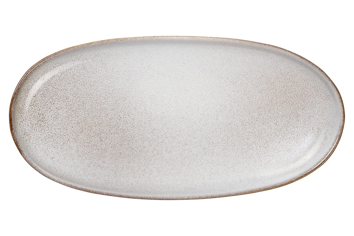 ASA SELECTION Teller SAISONS, Aperitifteller, Sandfarben, 20 x 10 cm, (1 St), Steinzeug, oval