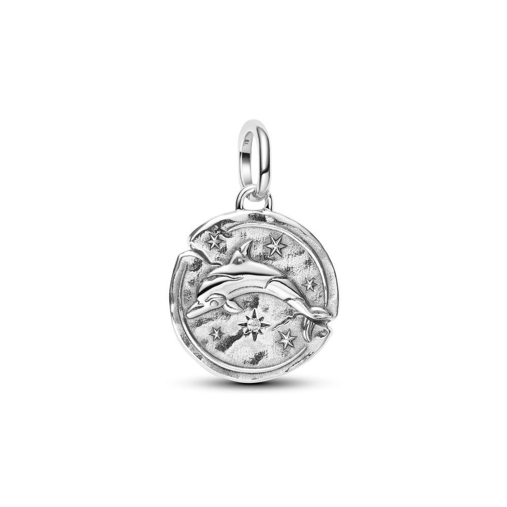 Pandora Charm-Einhänger Pandora ME Delphin Medaillon Charm Anhänger 794807C01 (1-tlg)