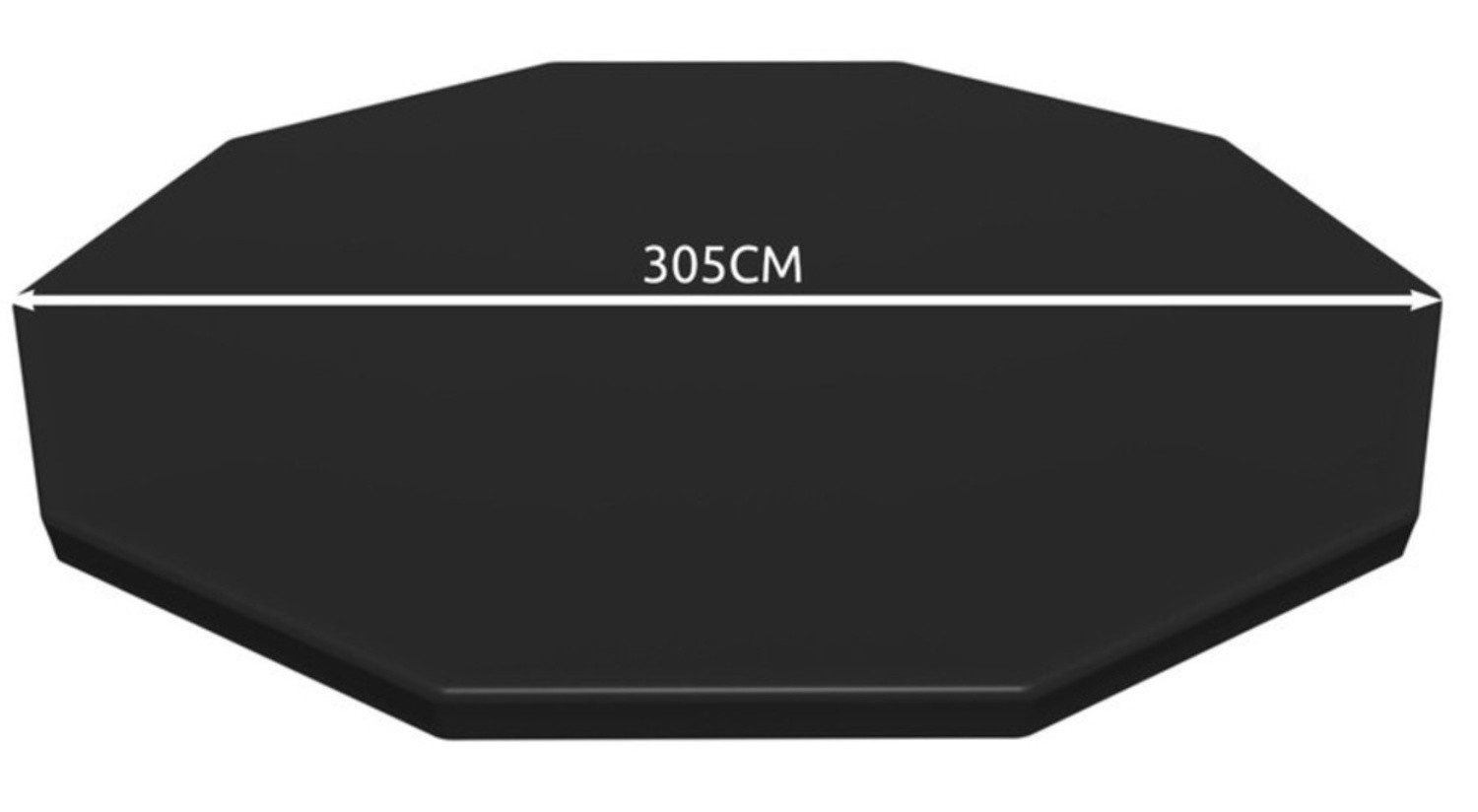 Bestway Pool-Abdeckplane Abdeckung für Rahmenpool (Spar-Set, 1-St., Wärmeisolierung), Deckt Pools mit 305 cm Ø zuverlässig ab, verhindert Schmutz