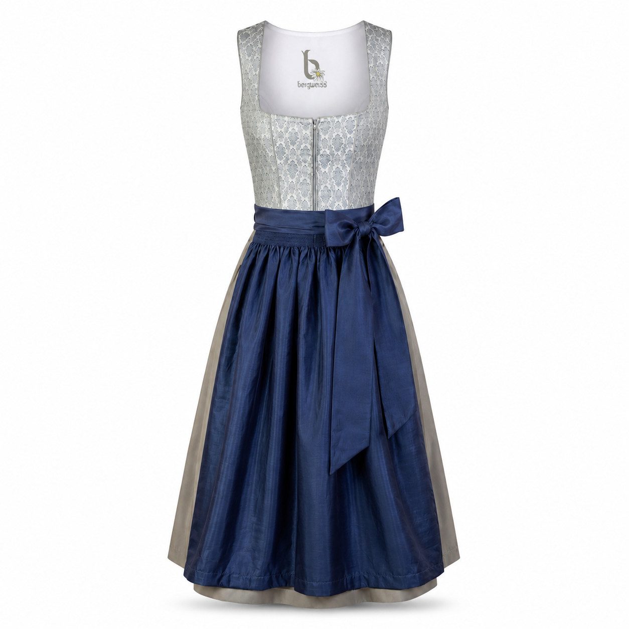 Trachtl Dirndl Bergweiss Luna Blau