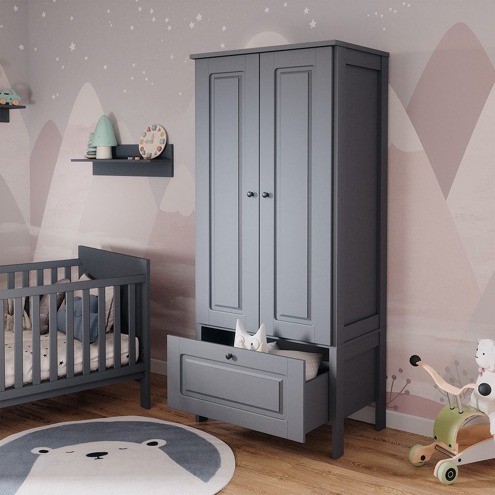 VitaliSpa® Kleiderschrank Ajaton, Grau, 83.3 x 187 cm günstig online kaufen