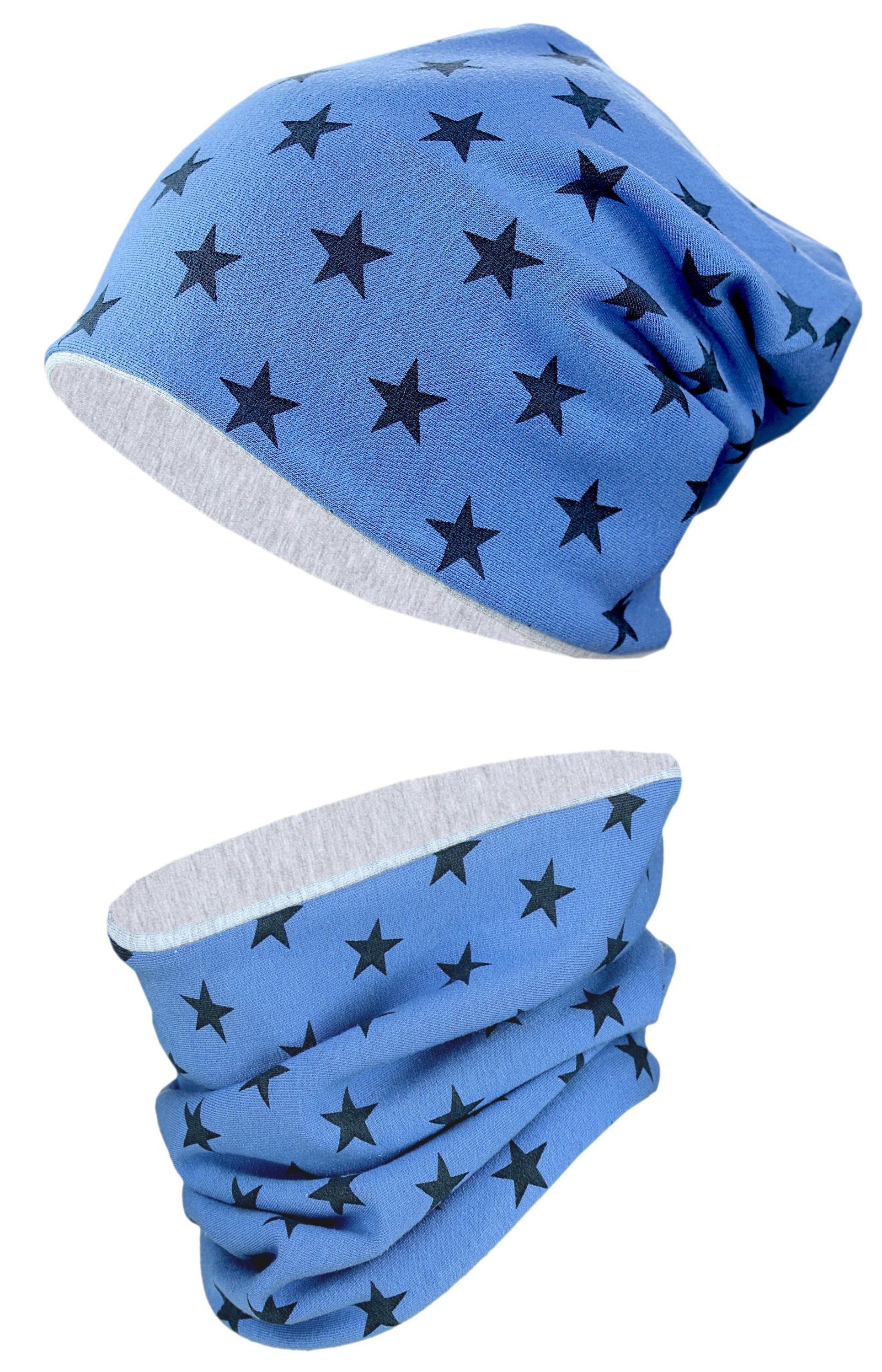 TupTam Beanie TupTam Unisex Kinder Beanie Mütze Schlauchschal Set