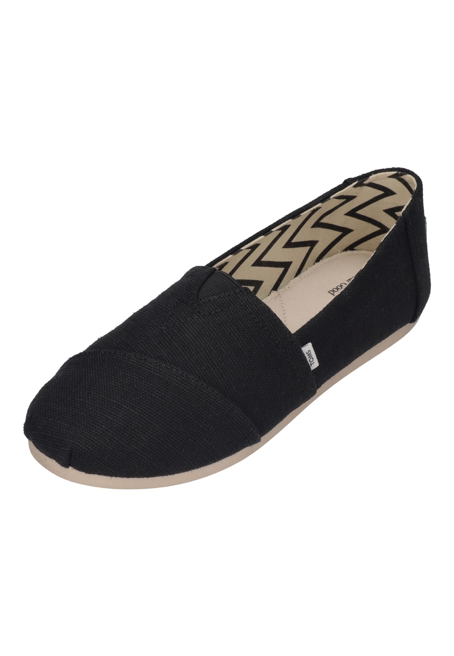 TOMS ALPARGATA Espadrille Black Heritage Canvas