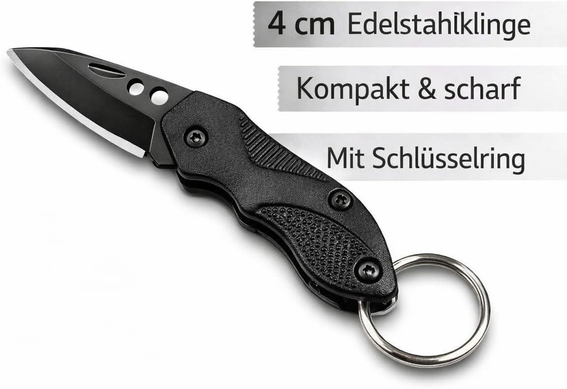 Munkees Multitool Multi Duo Black – Edelstahl, 9-in-1 Werkzeug, (Werkzeug-Set, 2 St., Vorteilset), 2-in-1 Set, ultrakompakt
