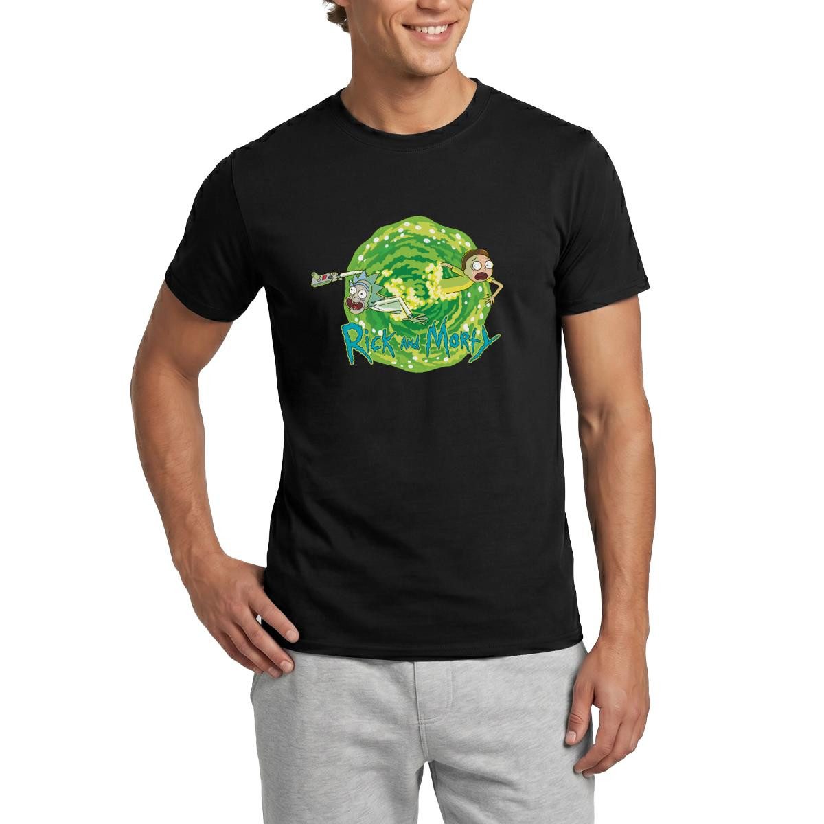 Spreadshirt T-Shirt Rick and Morty Multidimensionale Reisen Dimension Männer T-Shirt (1-tlg)