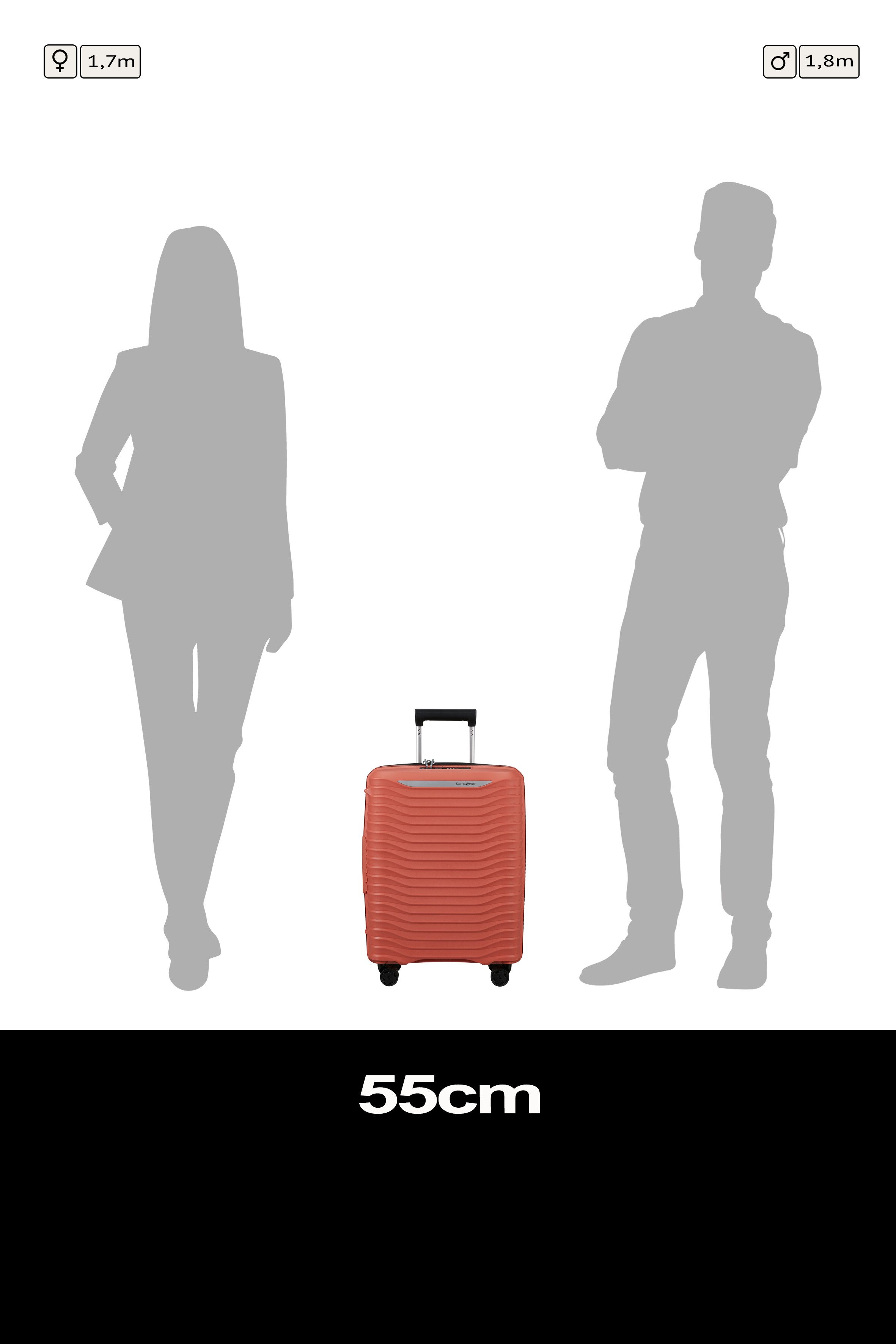 Samsonite Hartschalen-Trolley UPSCAPE, verschiedene Größen und Farben, 4 Rollen, mit Volumenerweiterung, mit Tragegriff oben und seitlich