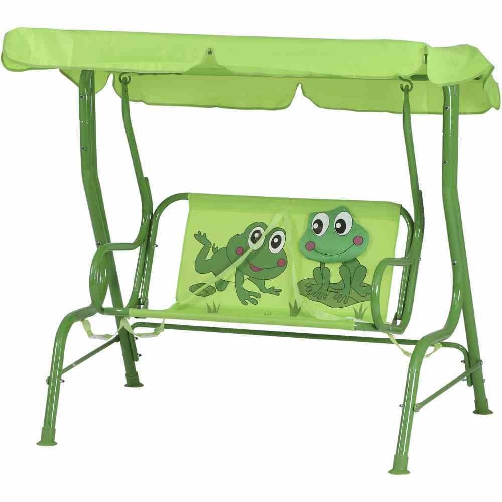 GAUTZSCH Hollywoodschaukel (für Kinder) in grün - 75x118x115 (BxHxT), für Kinder