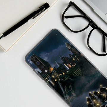 DeinDesign Handyhülle Hogwarts by Night, Samsung Galaxy A50 Silikon Hülle Bumper Case Handy Schutzhülle