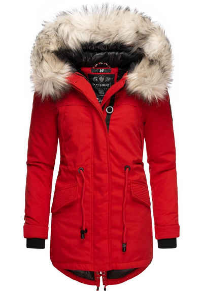 Navahoo Wintermantel Lady Like edler Parka m. abnehmbarem Kunstfell