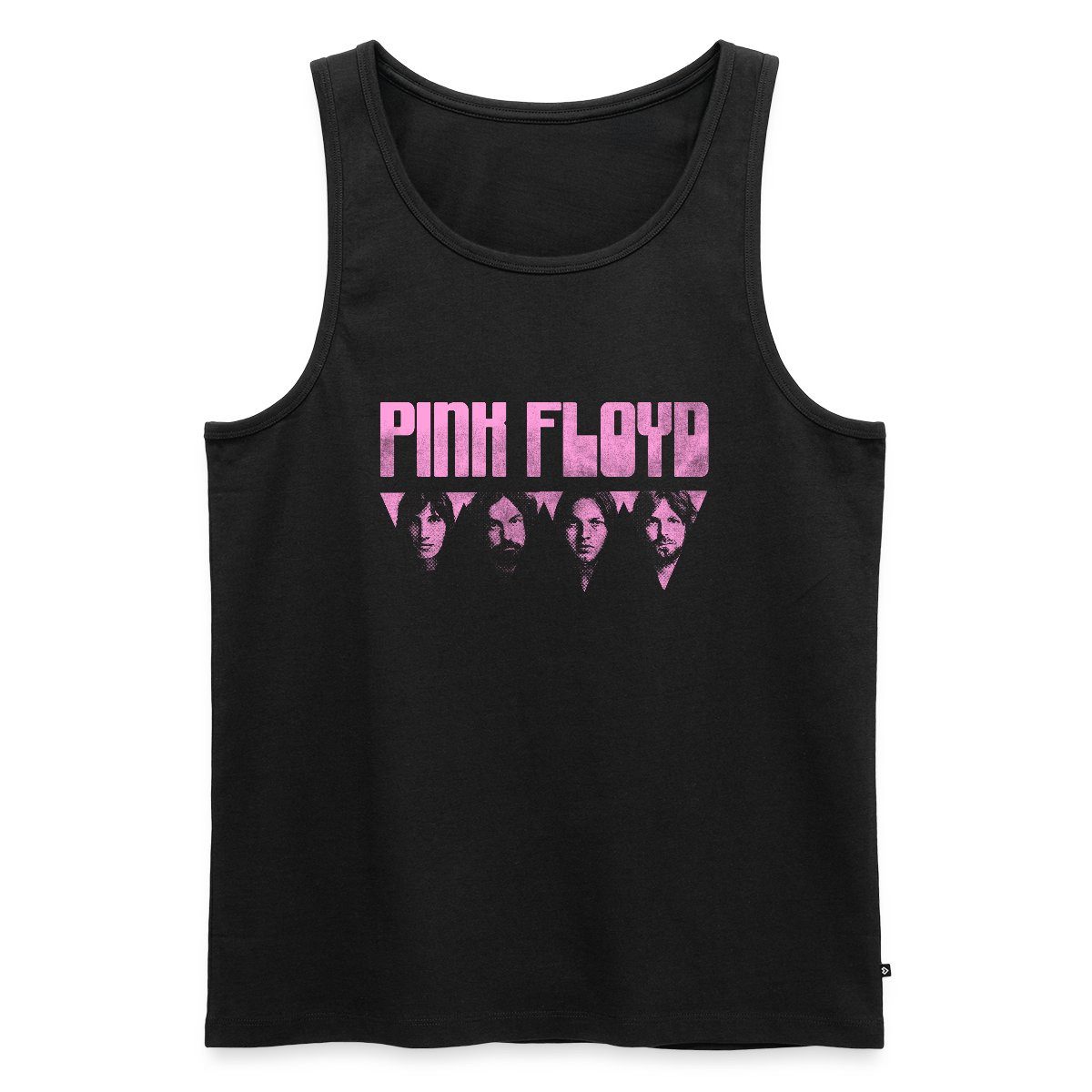 Spreadshirt T-Shirt Pink Floyd Logo Pink Männer Premium Tank Top (1-tlg)