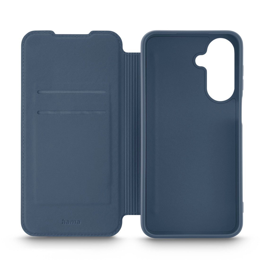 Hama Smartphone-Hülle Handytasche für Samsung Galaxy A27 5G Blau, 2 Kartenfächer, Rubber-Finish, Kratzschutz, Flap-Verschluss – Bild 3 von 5