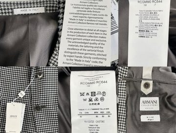 ARMANI COLLEZIONI Sakko Armani Collezioni M LINE Houndstooth Wool Anzug Sakko Regular Blazer J