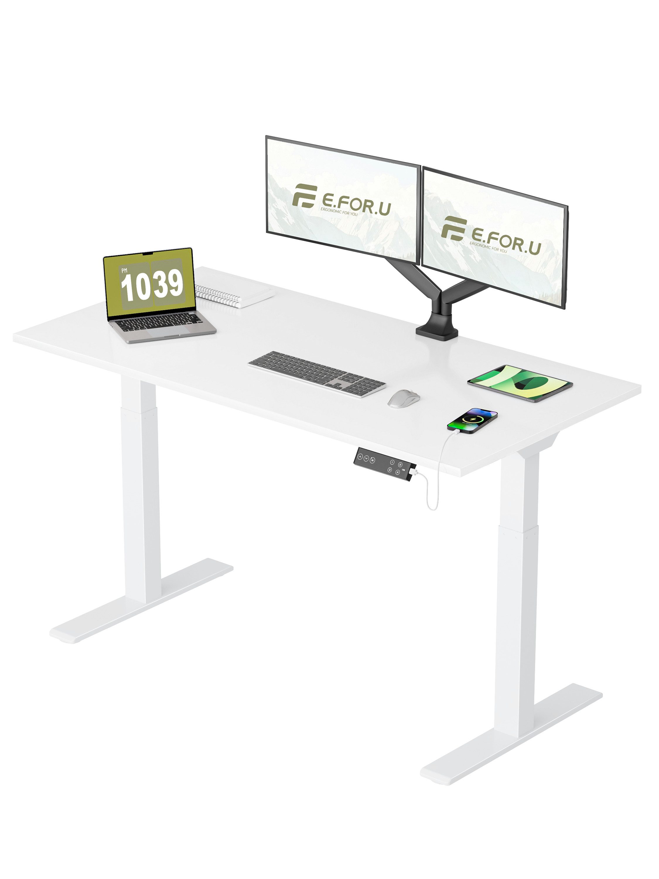 ERGOFINO Schreibtisch DT20LT höhenverstellbarer Schreibtisch (160x80 günstig online kaufen