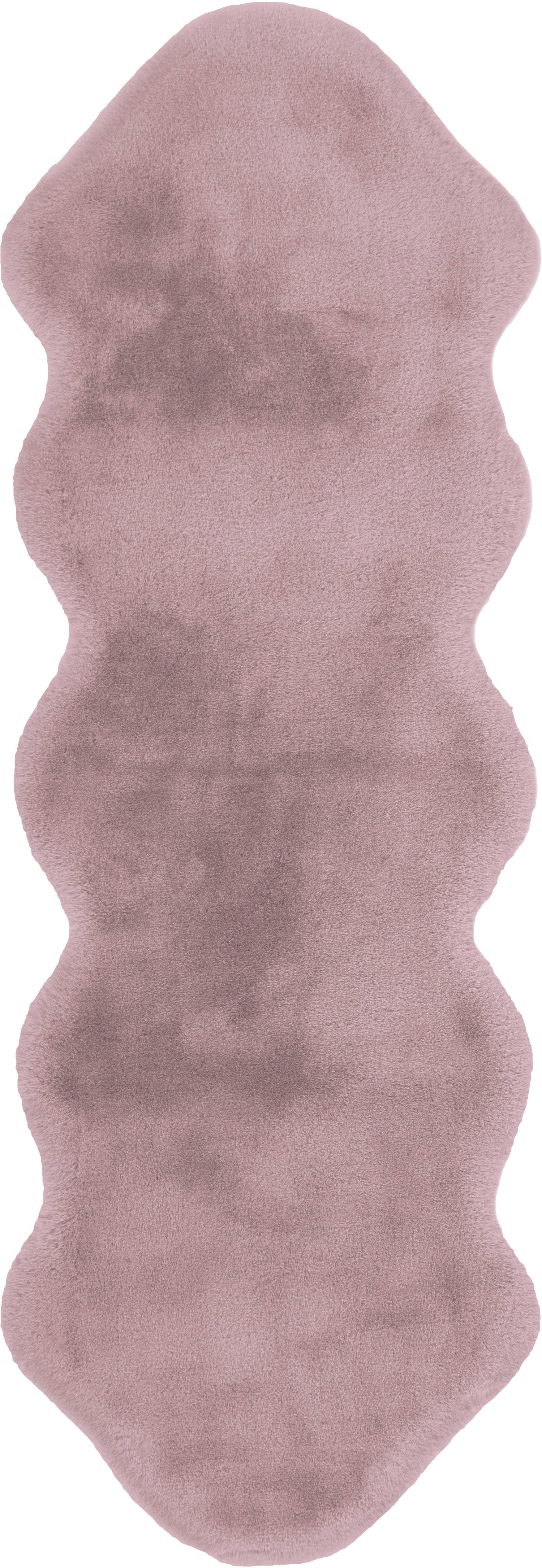 Arte Espina Fellteppich Rabbit 300, fellförmig, Höhe: 35 mm, Kunstfell, Kaninchenfell-Haptik, supersoft, ideal als Bettvorleger