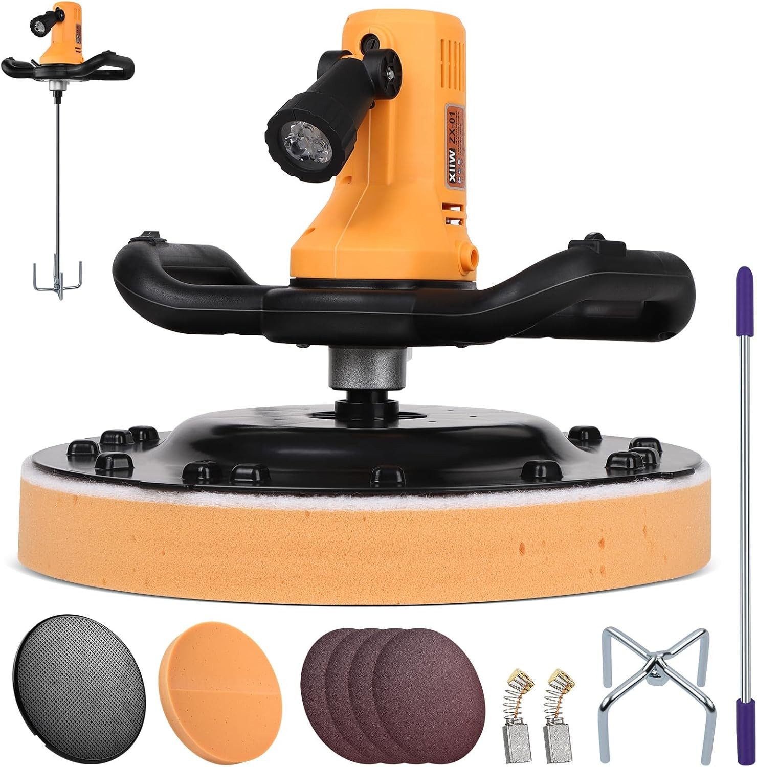 XERSEK Trockenbauschleifer 2in1 Putzglättmaschine Ø380mm Rührwerk 1680W Put günstig online kaufen