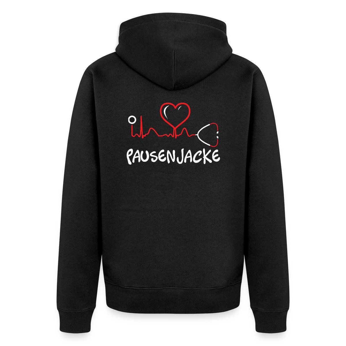 Spreadshirt Sweatjacke Herzschlag Pausenjacke Krankenpfleger Krankenhaus Kapuzenjacke Herren (1-tlg)