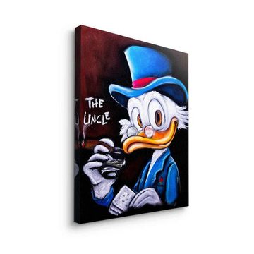 DOTCOMCANVAS® Leinwandbild Uncle Dagobert, Leinwandbild Uncle Dagobert Duck Comic Cartoon Portrait