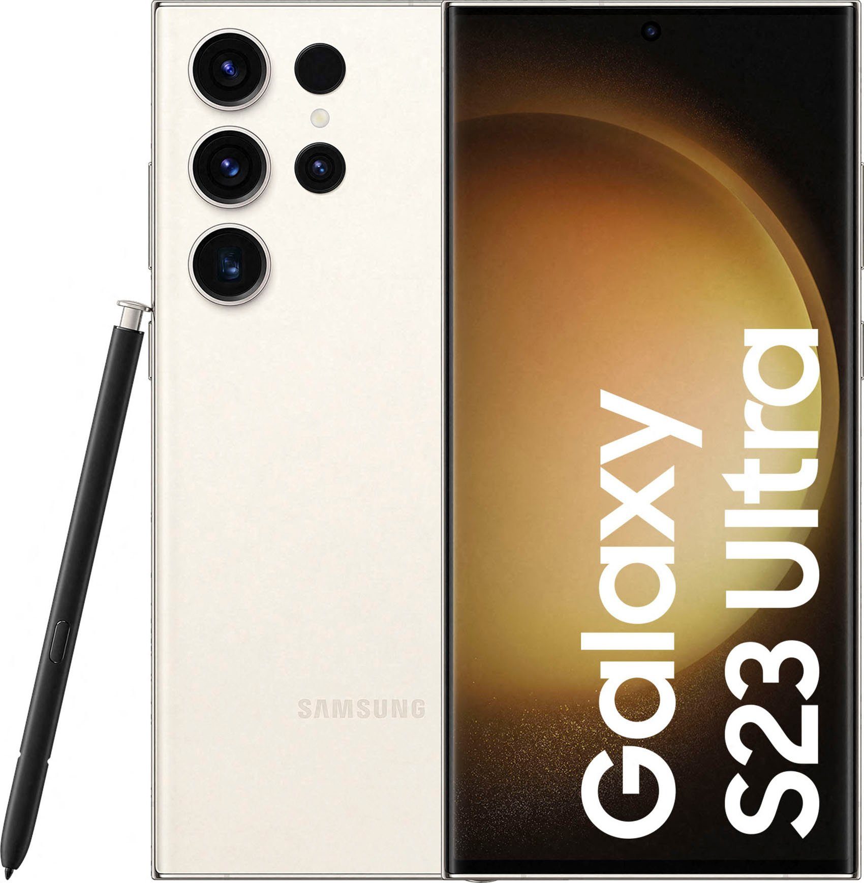 Samsung Galaxy S23 Ultra Smartphone (17,31 cm/6,8 Zoll, 512 GB Speicherplatz, 200 MP Kamera) Beige