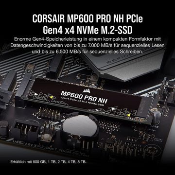Corsair MP600 PRO NH Gen4 PCIe x4 NVMe M.2 SSD interne SSD (500GB)