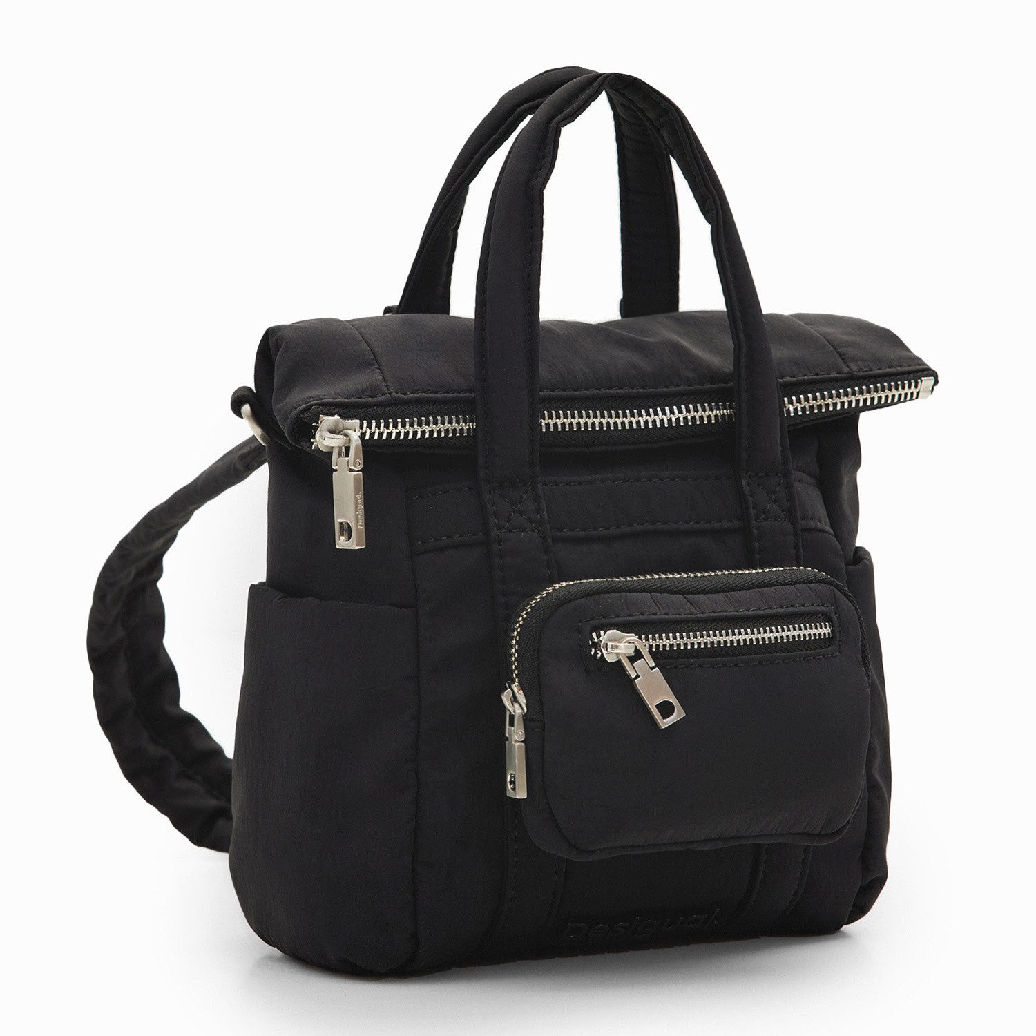 Freizeitrucksack Desigual Damentasche/Rucksack 2in1 Voyager Micro Black