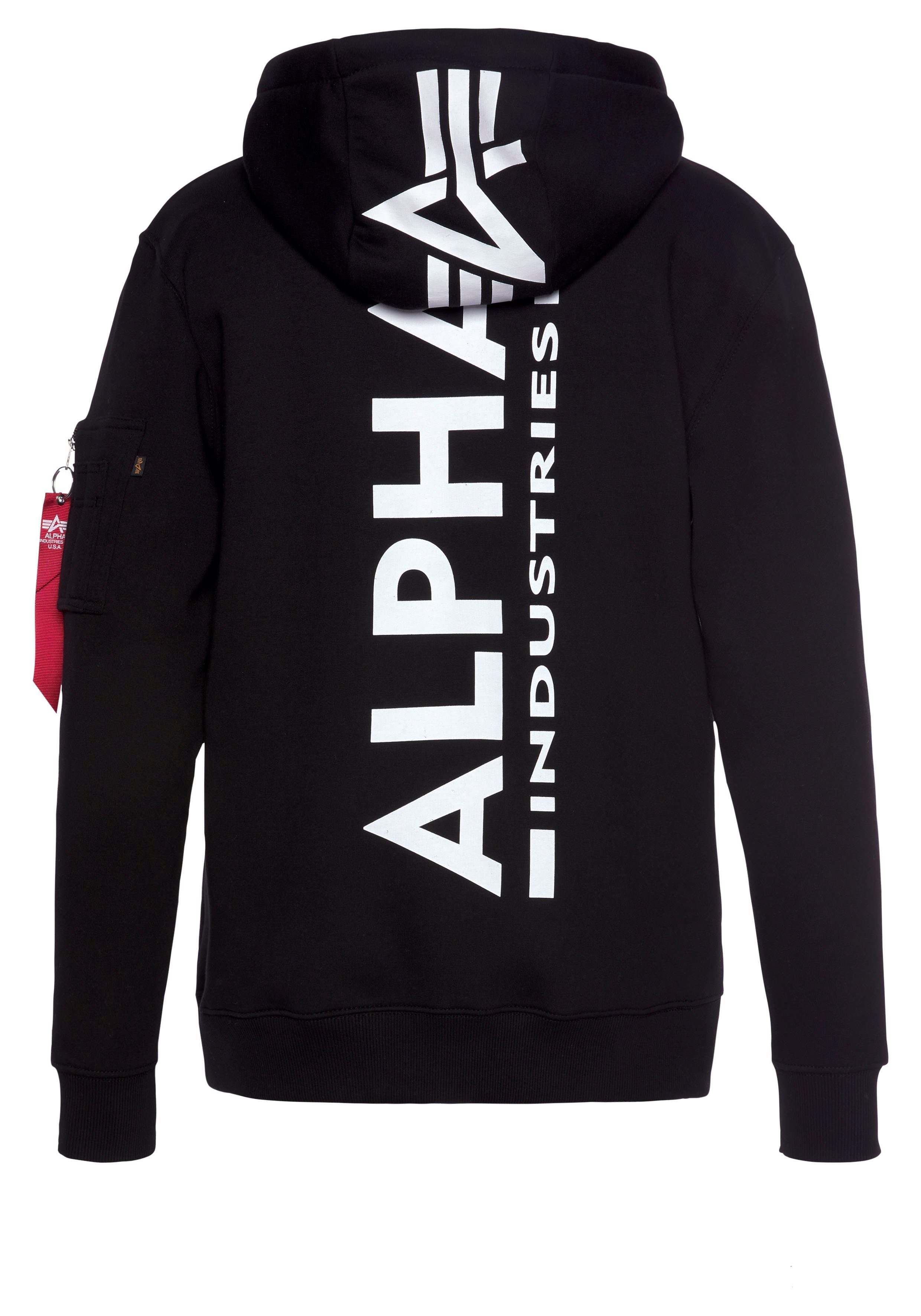 Alpha Industries Kapuzensweatshirt BACK PRINT HOODY Baumwollmischung, regular fit – Bild 4 von 5