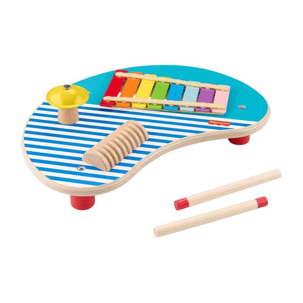 Mattel® Spielzeug-Musikinstrument Fisher-Price Musiktisch aus Holz