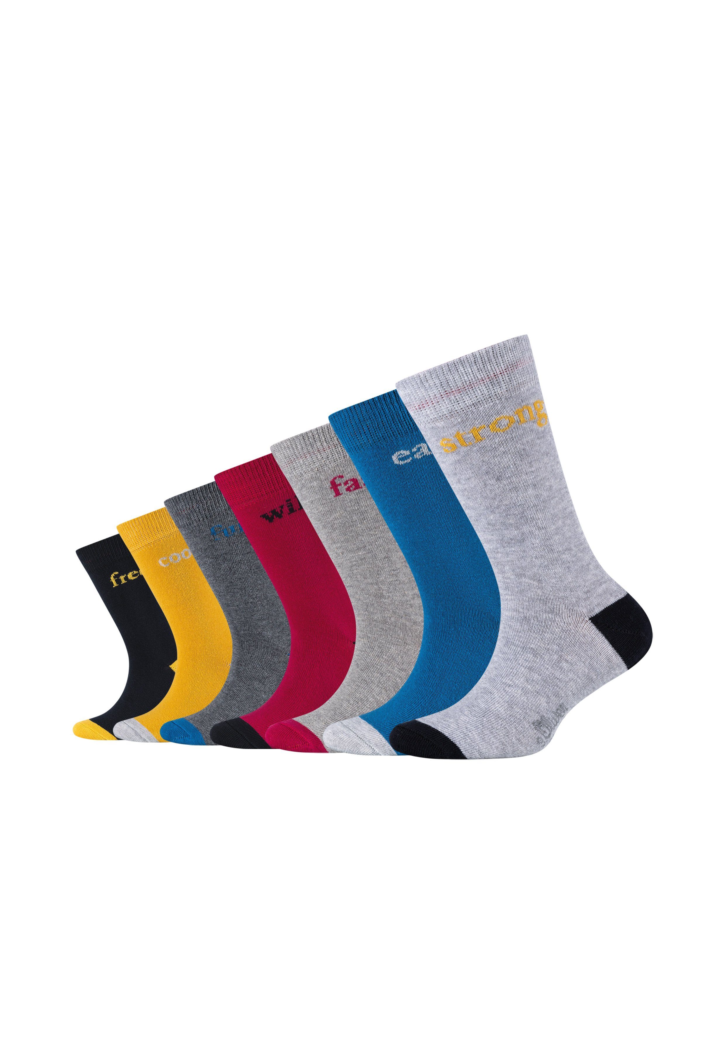 s.Oliver Socken (7-Paar) mit elastischem Bündchen