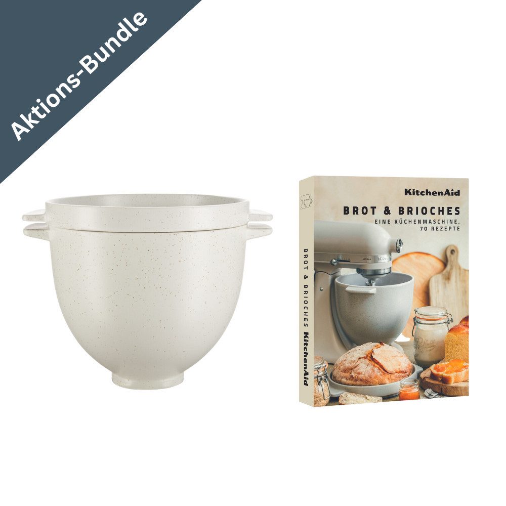 KitchenAid Küchenmaschinenschüssel KitchenAid Brot-Backschüssel + Brot & Brioche Rezeptbuch
