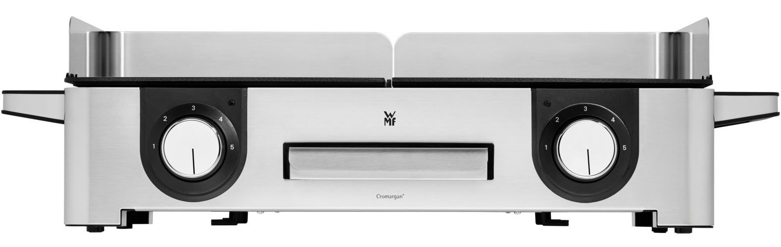 WMF Tischgrill Lono Master Grill, getrennt regulierte Platten, variable Temperaturen, 2400 W, outdoorgeeignet, Wind-/Spritzschutz, spülmaschinengeeignete Teile