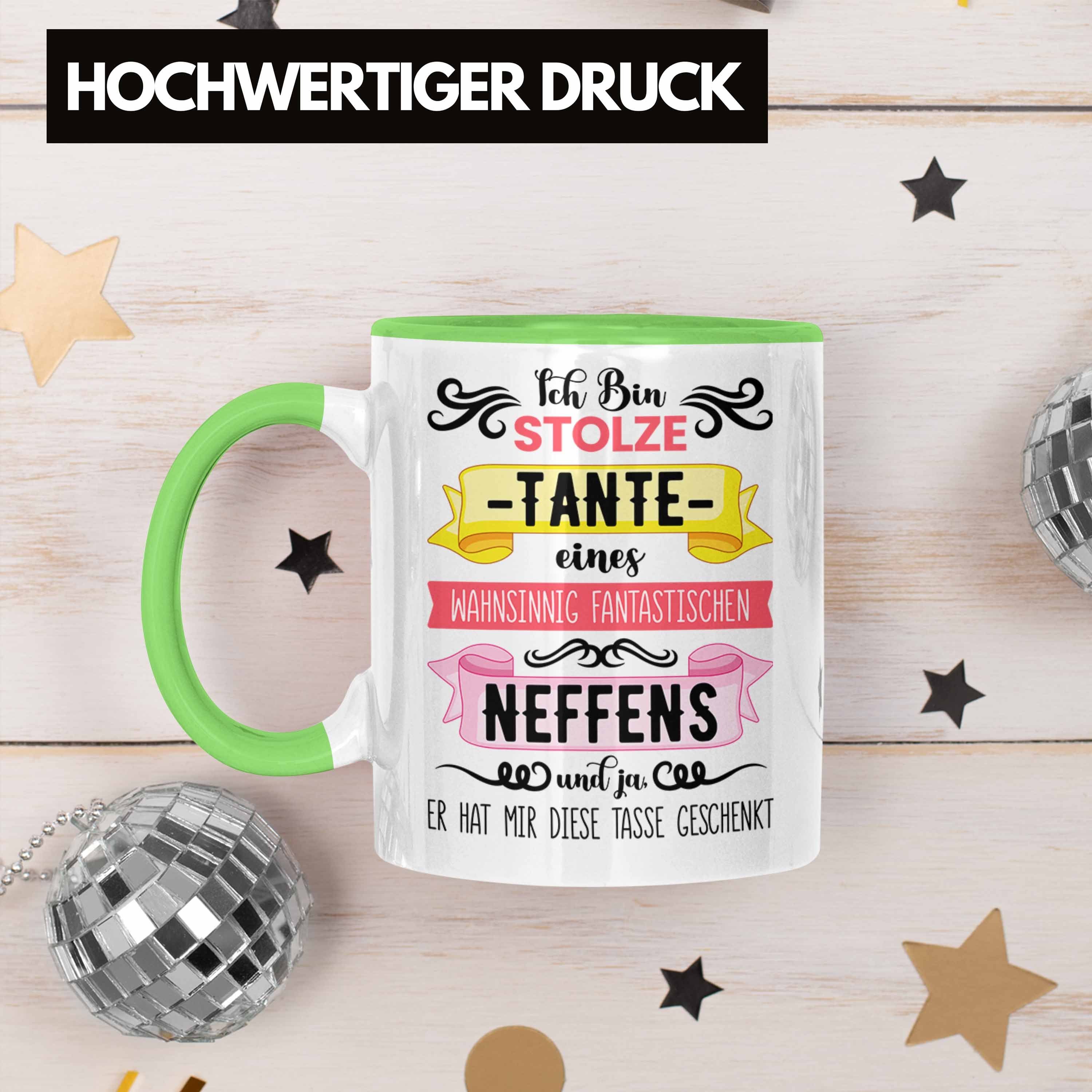 Spruch Geschenkidee Tasse - Grün Geschenk Tasse Tante Neffe für von Trendation Trendation Lustig
