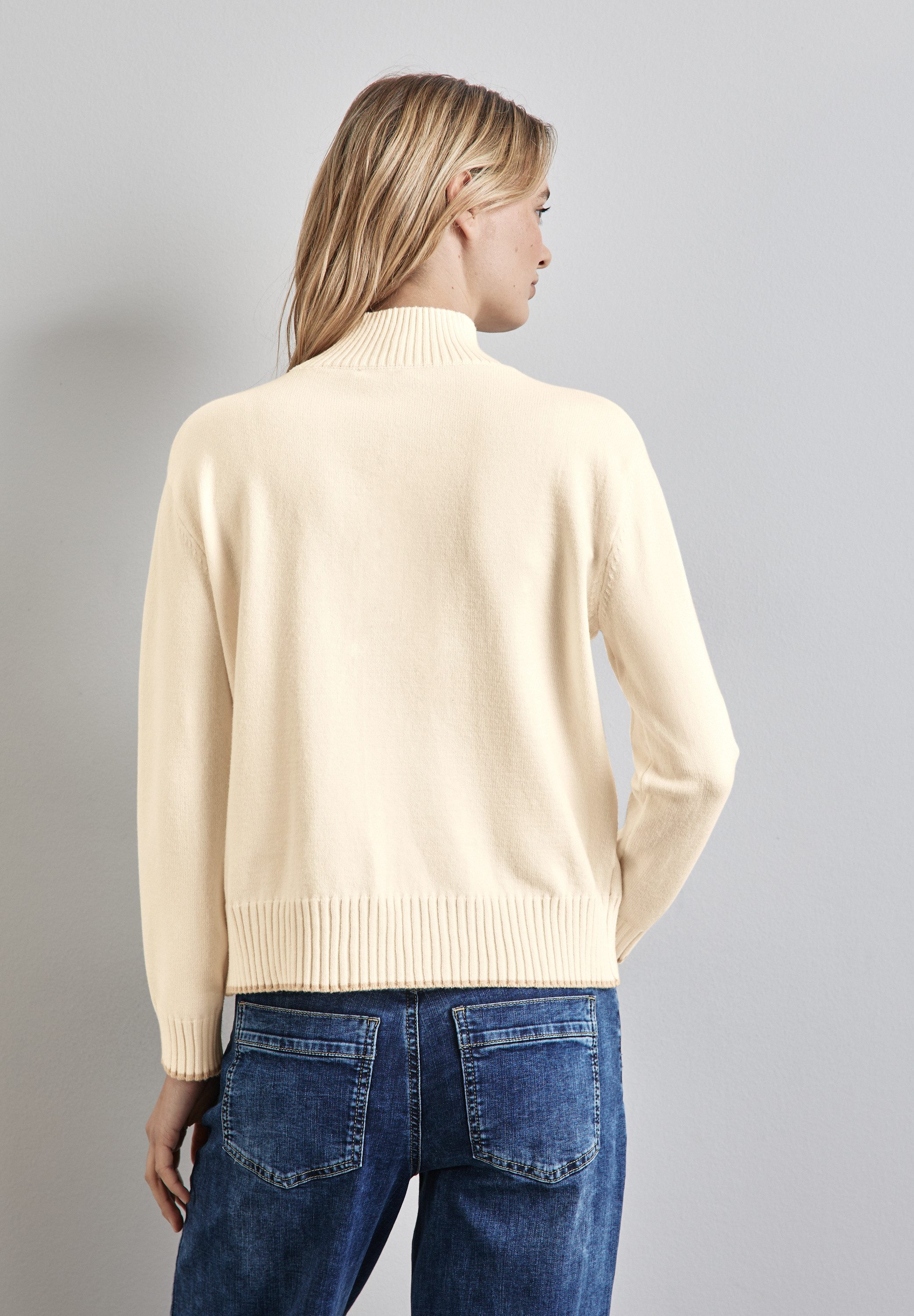 STREET ONE Strickpullover mit Stehkragen günstig online kaufen