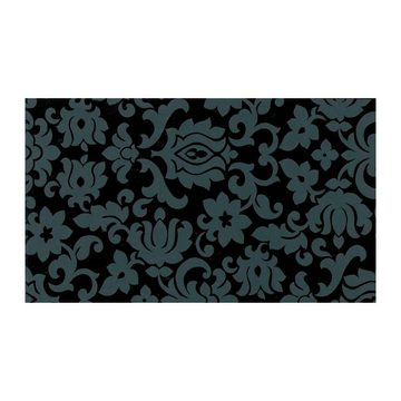 AS4HOME Möbelfolie Ornamente Barock - Möbelfolie schwarz - grau -, Muster: Blumenmuster