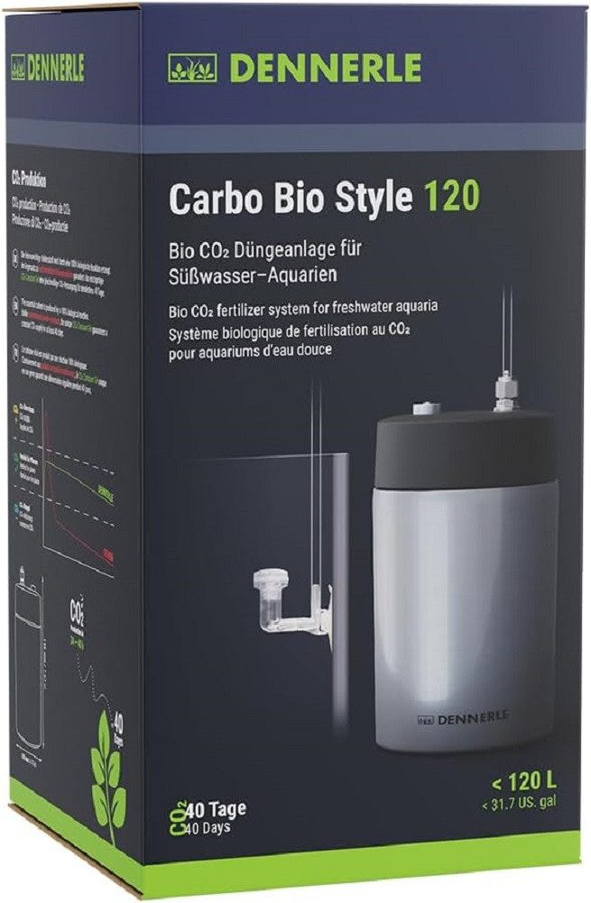 DENNERLE Aquariumpflege Dennerle Carbo Bio Style 120 - Düngeanlage für Süßwasser-Aquarien