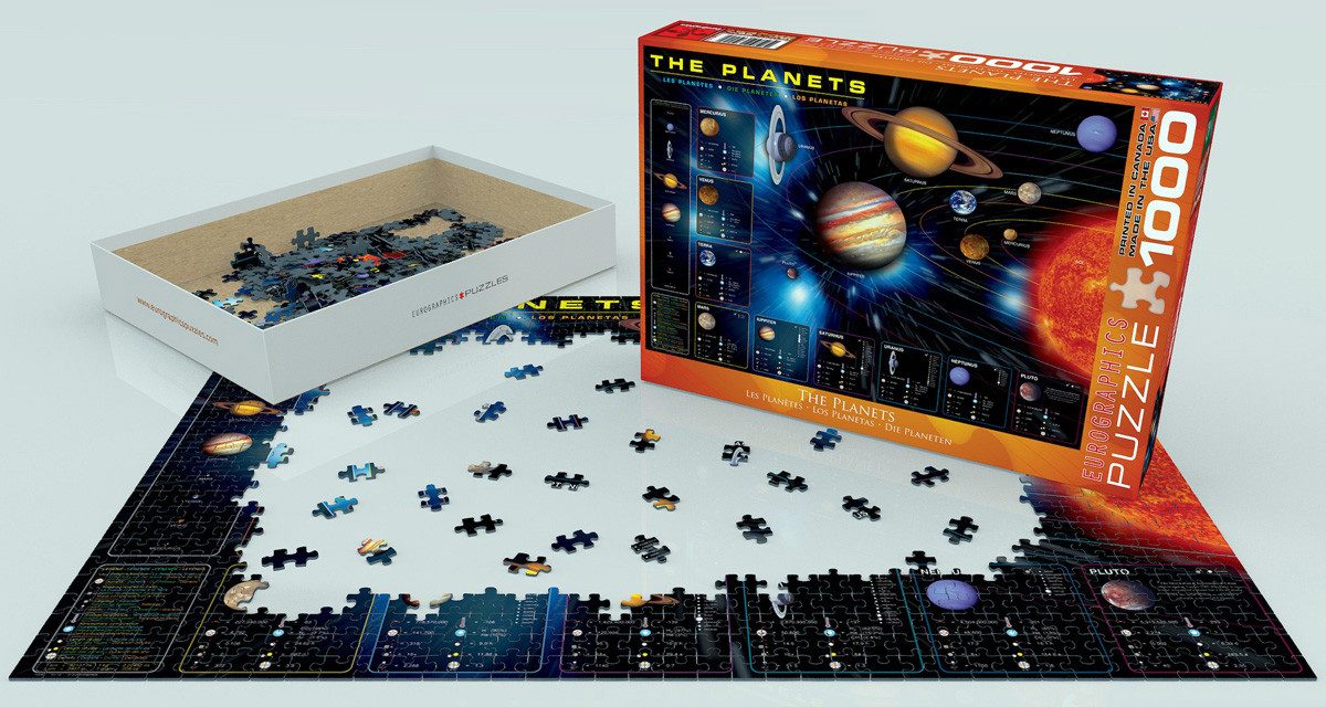 Puzzle 1000 Teile Puzzle - Puzzle - Die Planeten unseres Sonnensystems, Puzzleteile