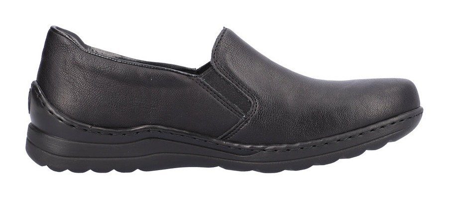 Rieker Slipper Alltagsschuh, Schlupfschuh, Freizeitschuh mit beidseitigem Stretch