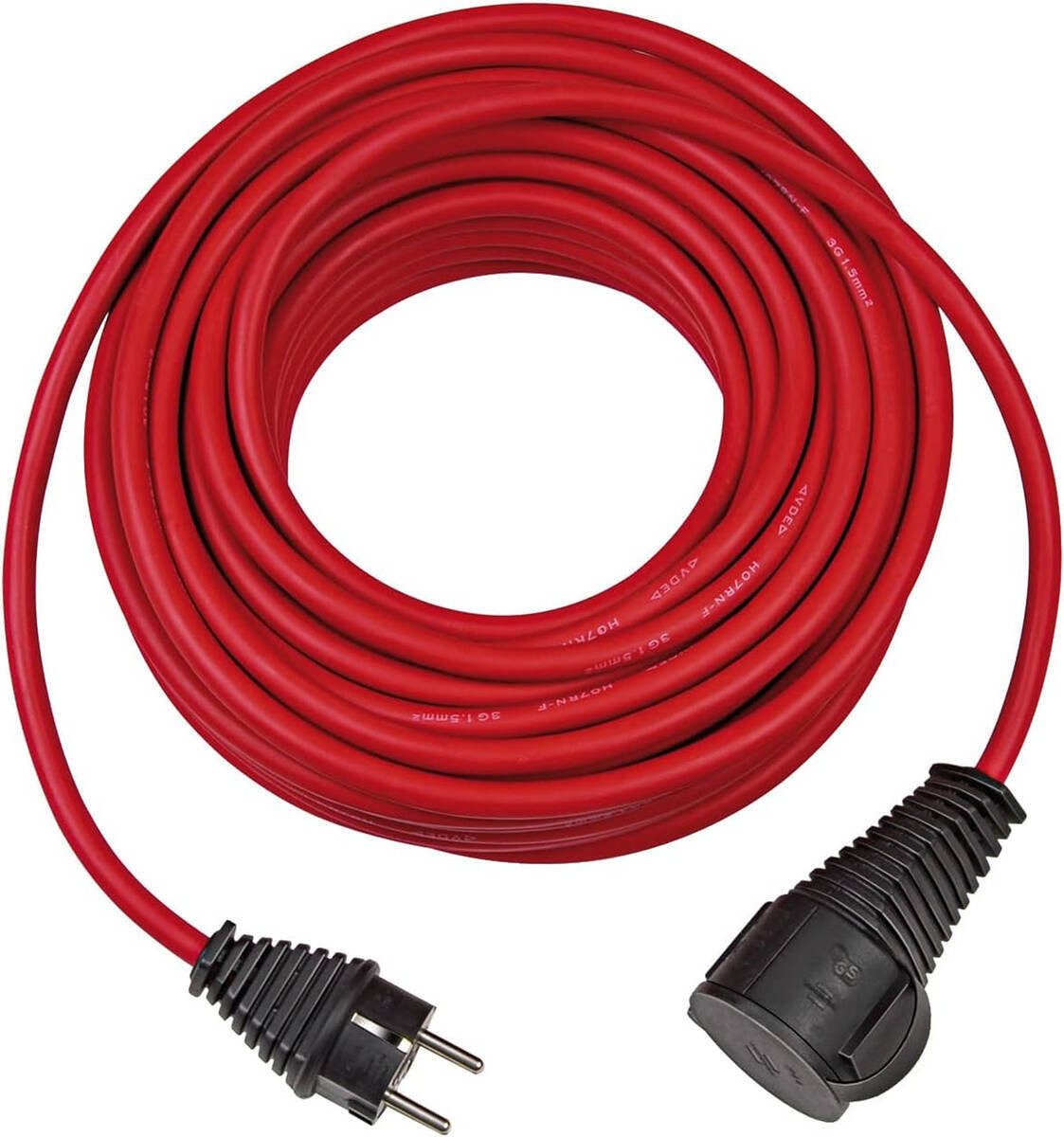 Brennenstuhl 1161850 Verlängerungskabel, IP44, Mantel aus Gummi, Flexibel