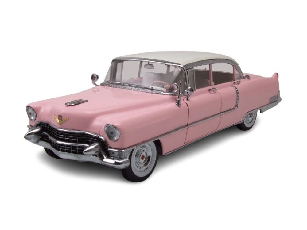 GREENLIGHT collectibles Modellauto Cadillac Fleetwood Series 60 1955 pink weiß Elvis Presley, Maßstab 1:18