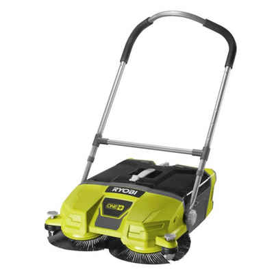 Ryobi Handkehrmaschine ONE+, R18SW3-0, 18 V Kehrmaschine, Kehrbreite, ohne Akku und Ladegerät, Höhenverstellbarer Lenker und praktischer Tragegriff