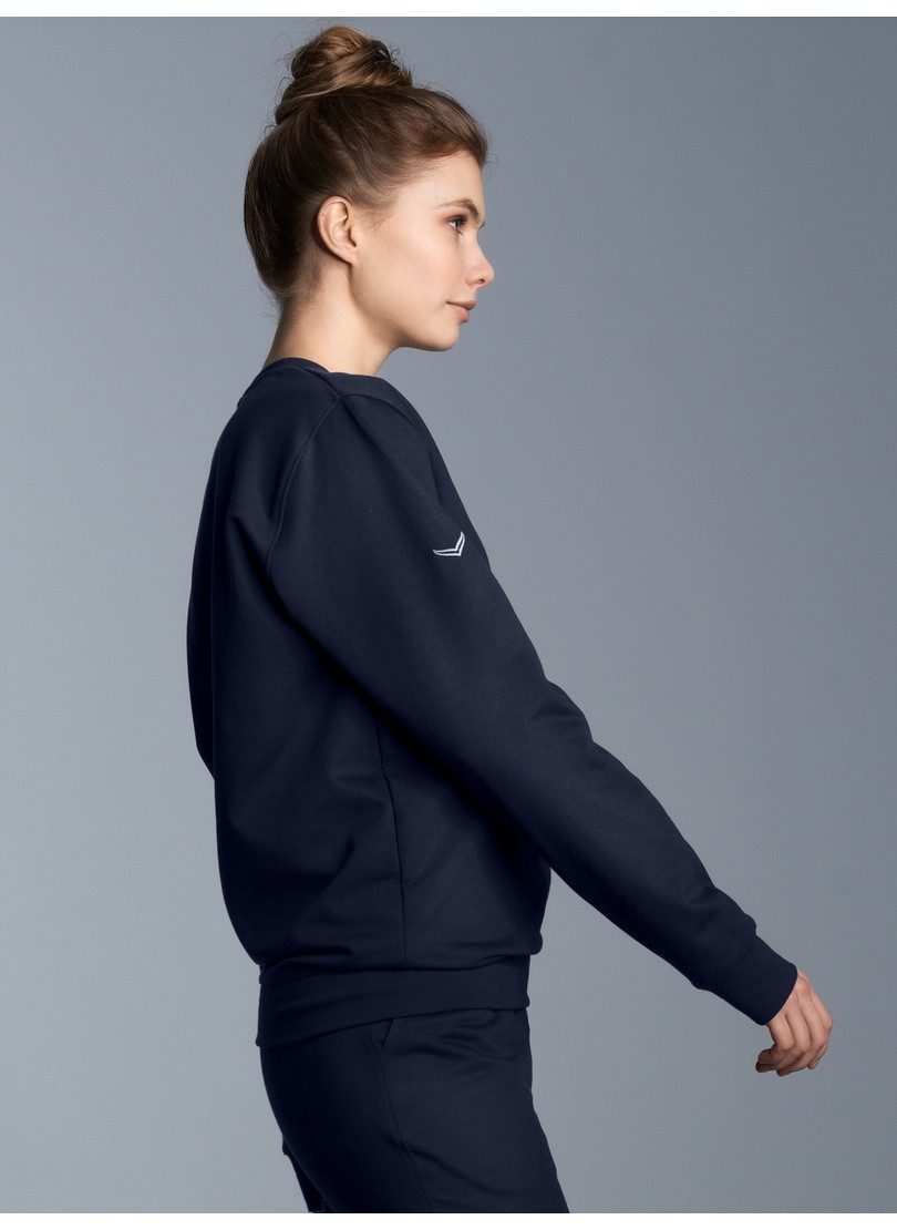 Trigema Sweatshirt TRIGEMA Sweatshirt aus Biobaumwolle