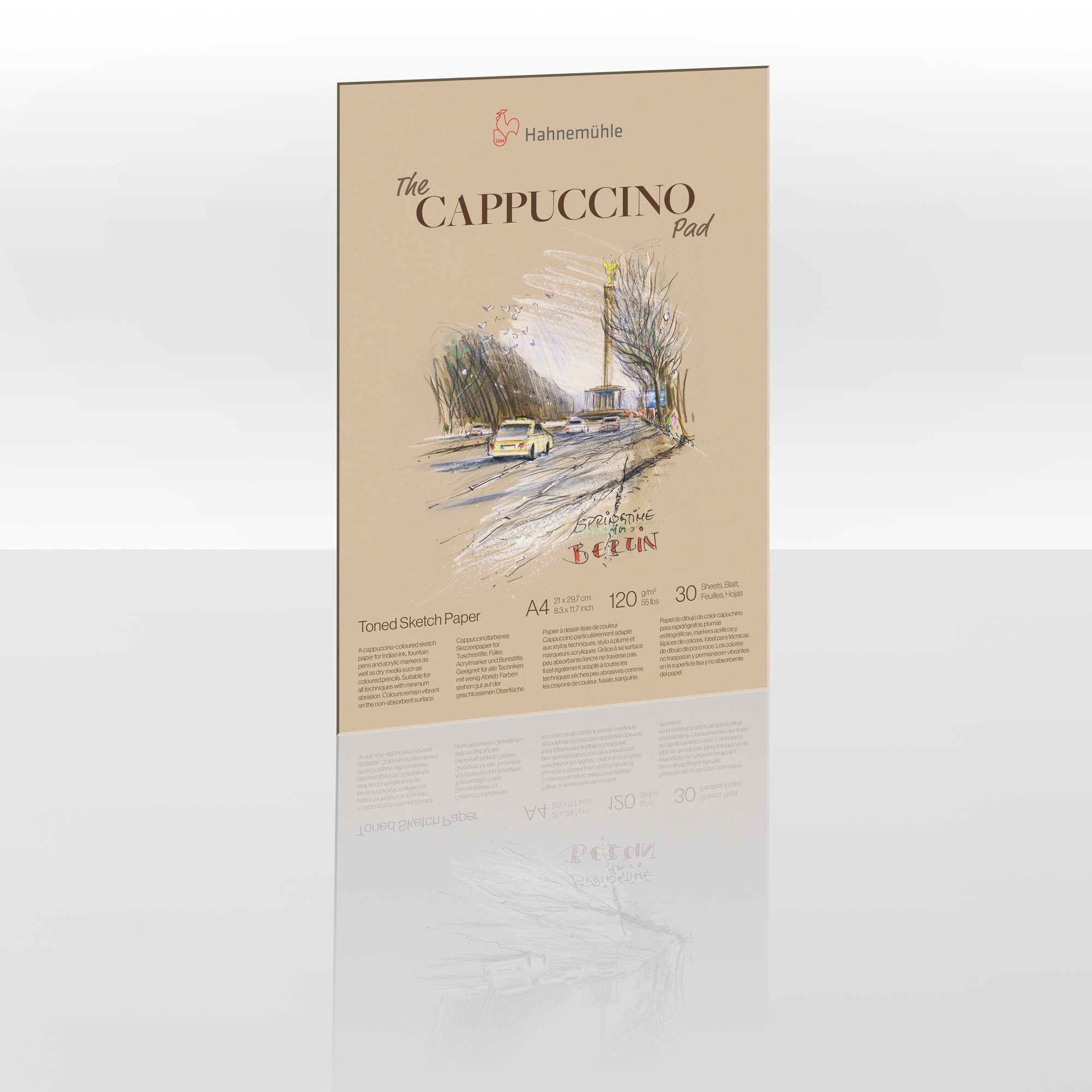 Hahnemühle Skizzenblock The CAPPUCCINO Pad A4, 120g/m², 30 Blatt, Toned Sketch Paper