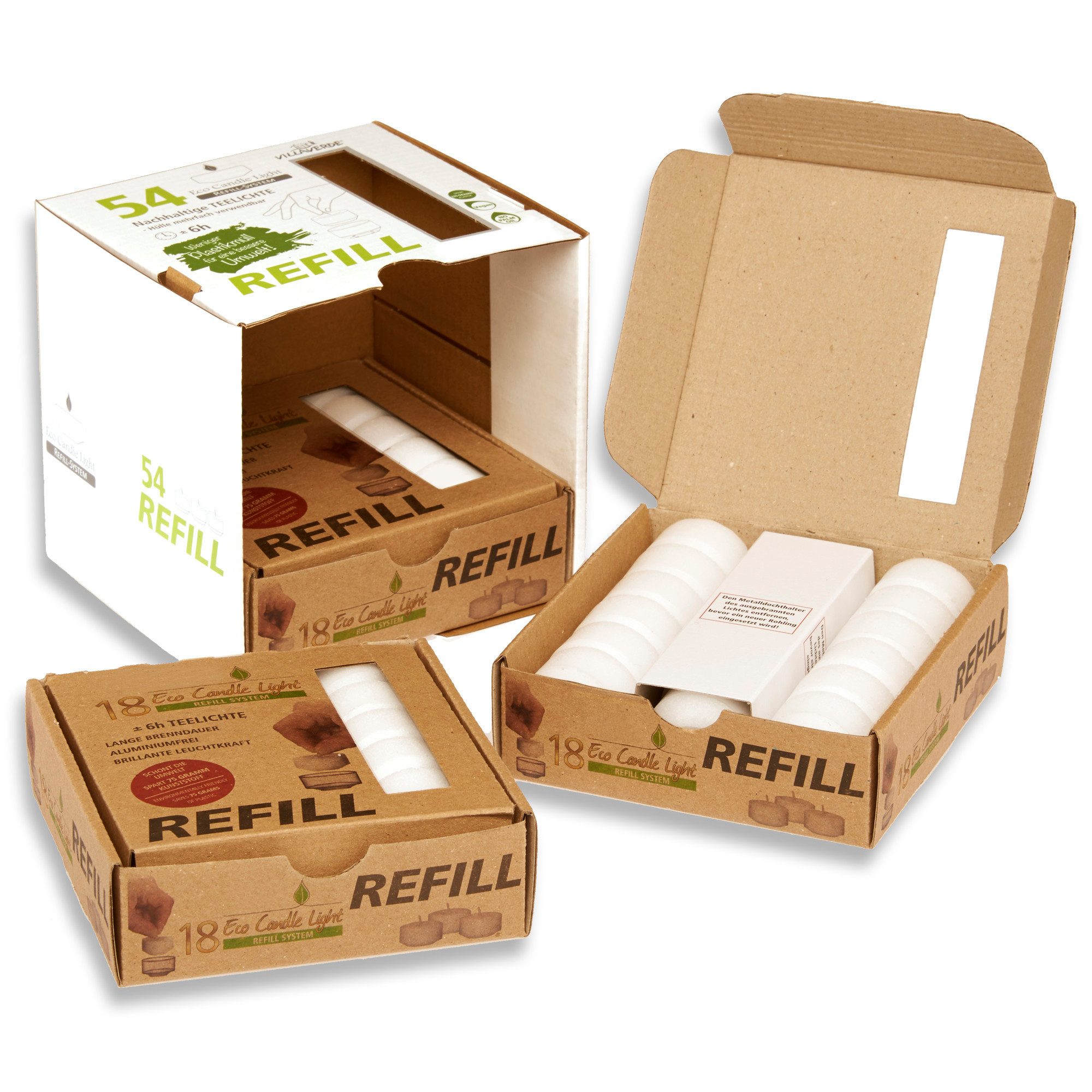Candelo Teelicht 54er Set Eco Refill günstig online kaufen