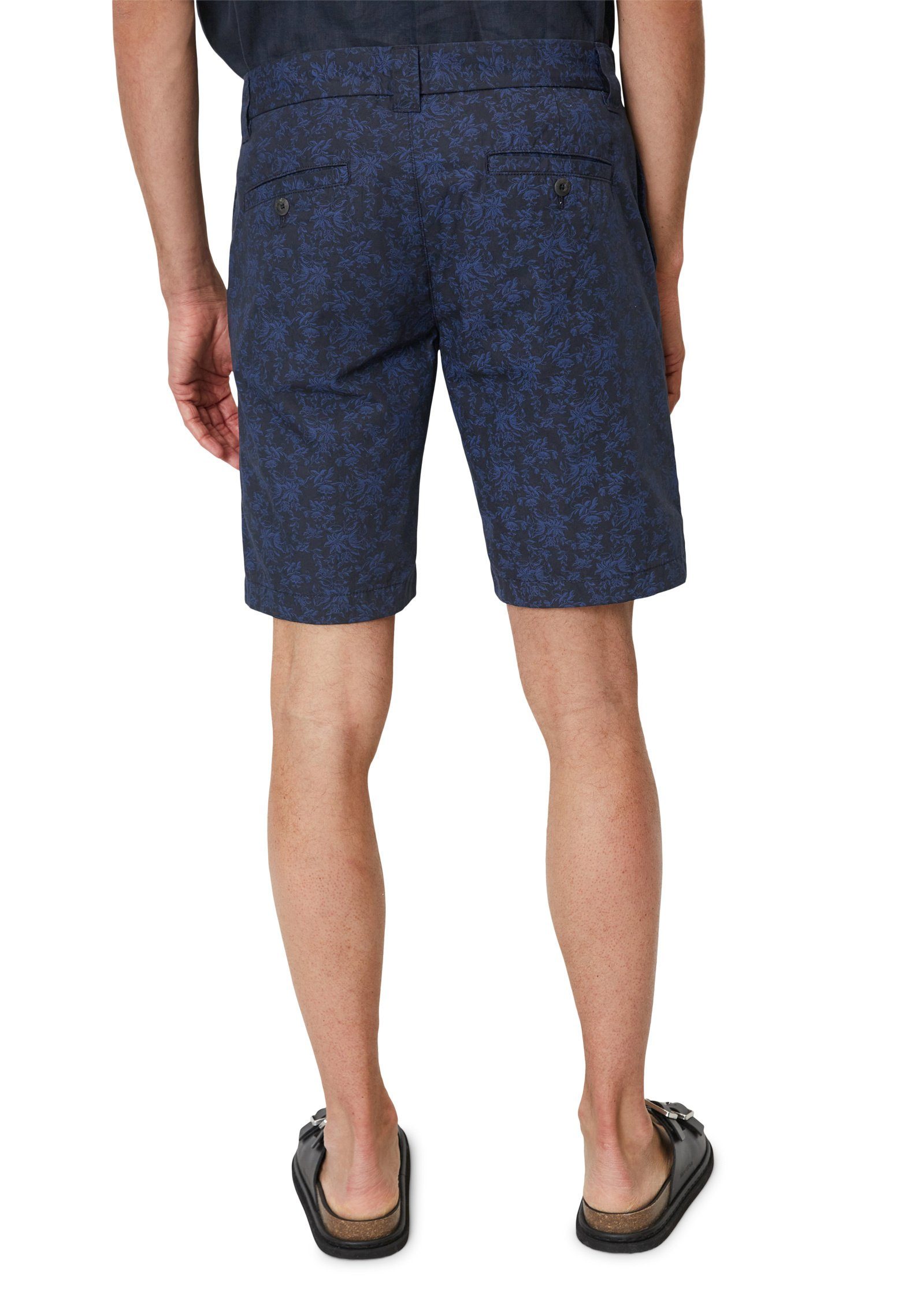 Marc O'Polo Cotton-Popeline Shorts blau aus Organic