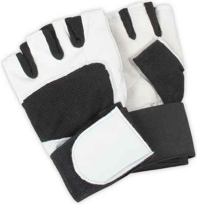 normani Trainingshandschuhe Fitness-Handschuhe fingerlose Handschuhe Schwarz-Weiß