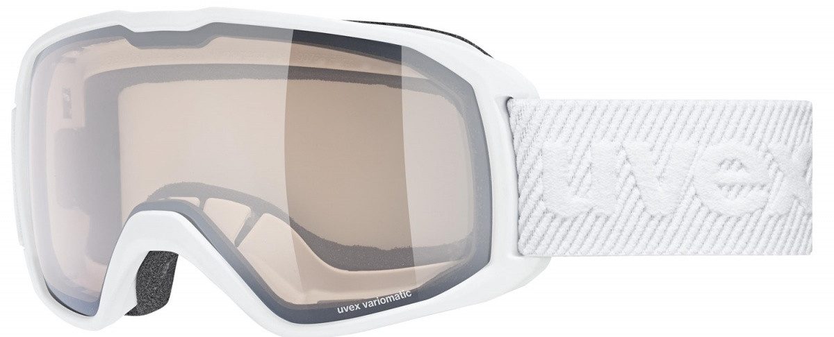Uvex Skibrille Uvex xcitd V Skibrille Snowboardbrille white matt silver clear S550644