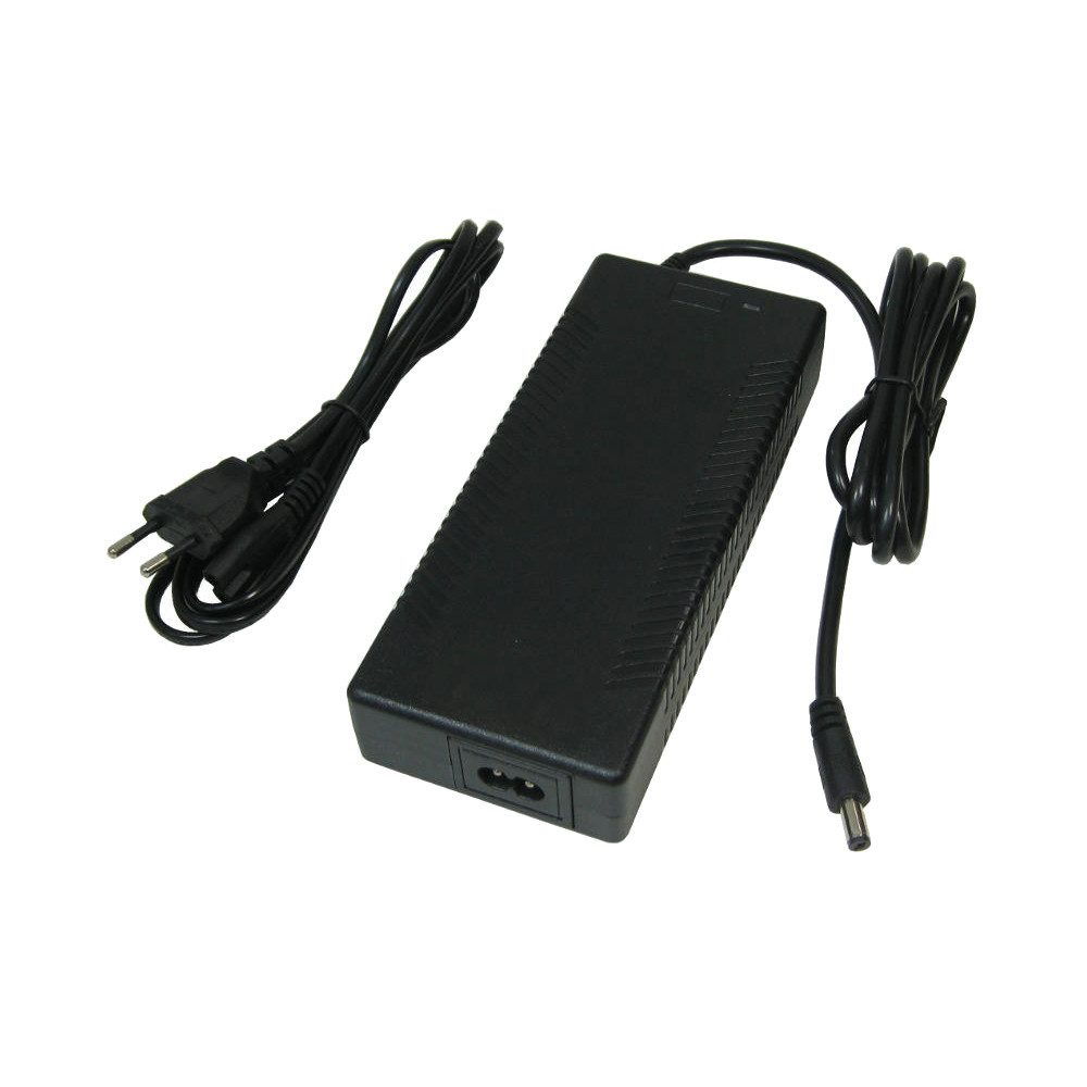 Trade-Shop Ladegerät 29,4V 4A passend für e-Bike Elektrofahrrad Pedelec Akkus Netzteil (Länge: ca. 2m / Stecker: 5,5 x 2,5mm Rundstecker / mit LED-Ladeanzeige)